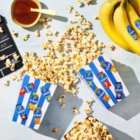 Popcorn mit Chiquita Bananen-Karamellsauce und Meersalz