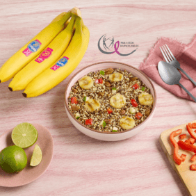 Quinoa-Salat mit gegrillten Chiquita–Bananen